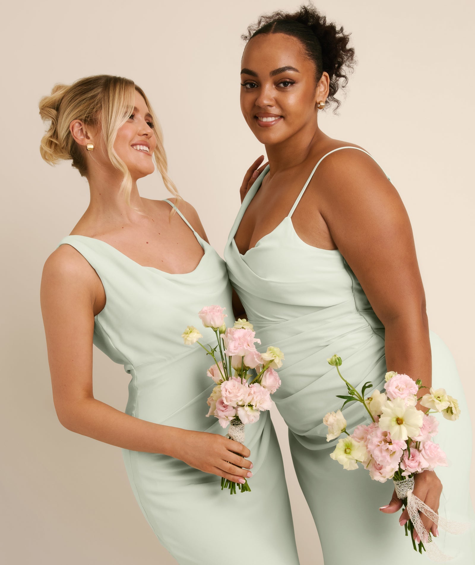 mint green bridesmaid dresses uk Soft Chiffon Dresses: – Six Stories bridesmaid pastel green dress