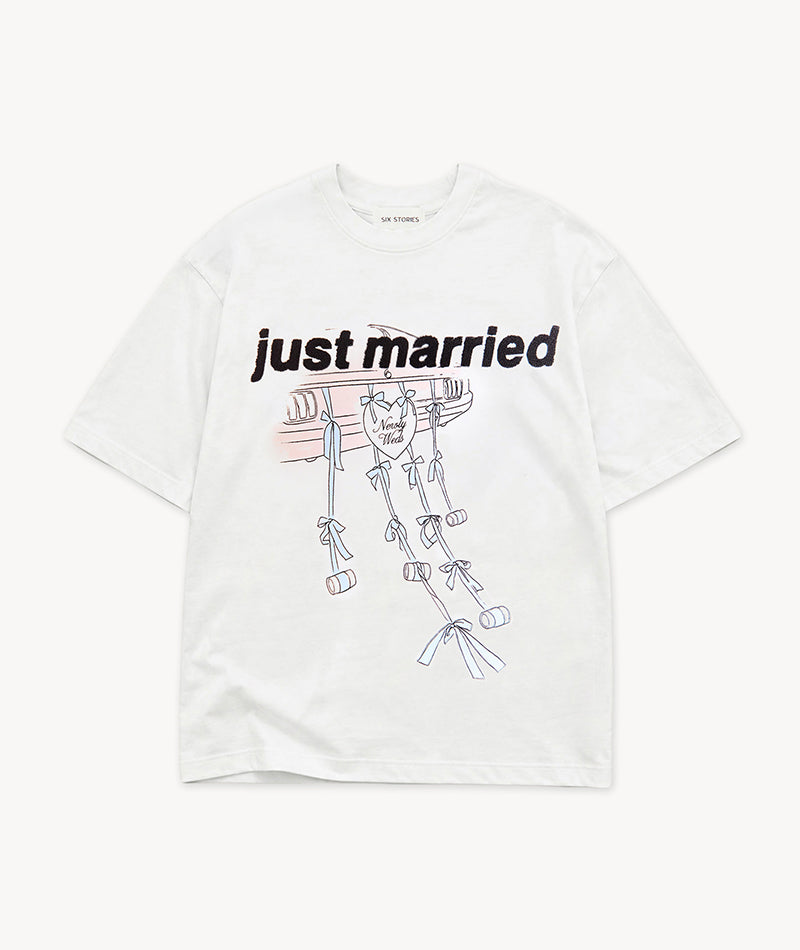 Just Married Tee - Off White