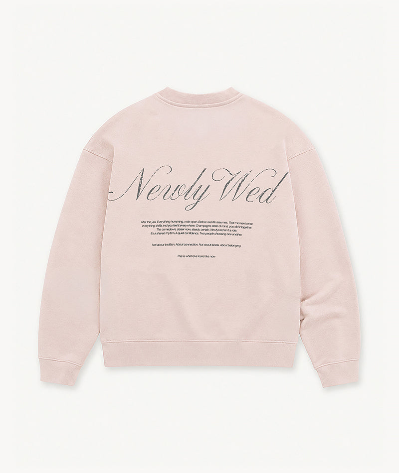 Newly Wed Sweatshirt - Pale Pink