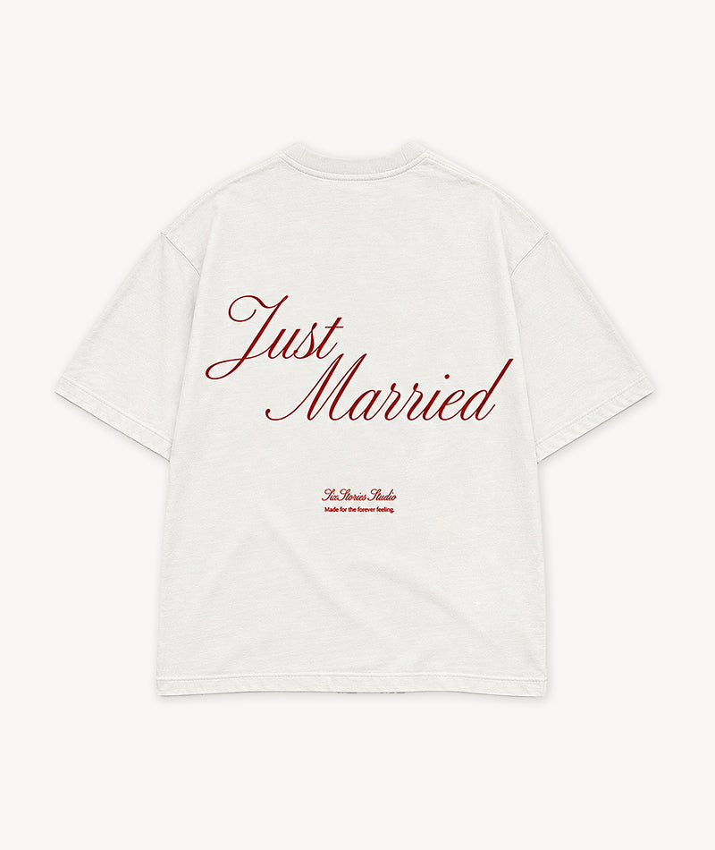 Just Married Relaxed Tee - Off White
