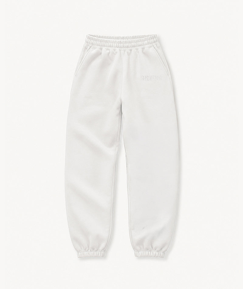 Bride Statement Sweatpants - White