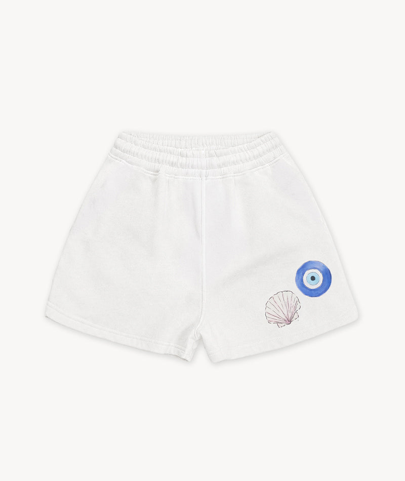 Greece Destination Shorts - White