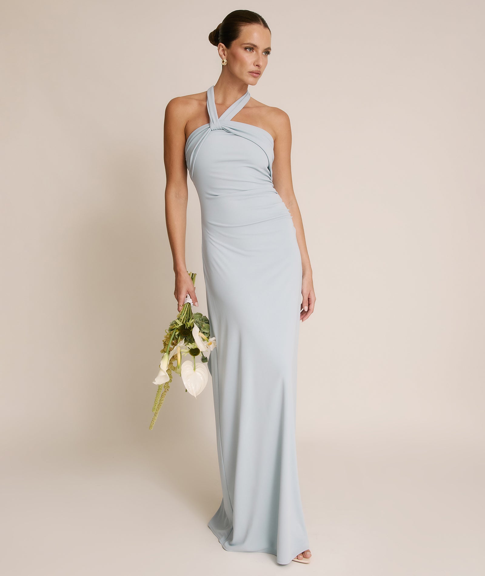 halter neck bridesmaid dress uk Stretch Sculpt vintage skirts