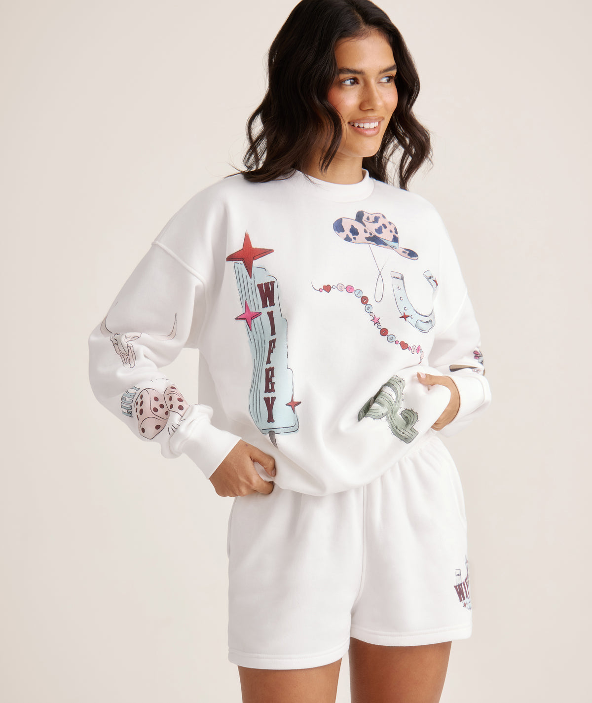 Last Rodeo Destination Sweatshirt - White