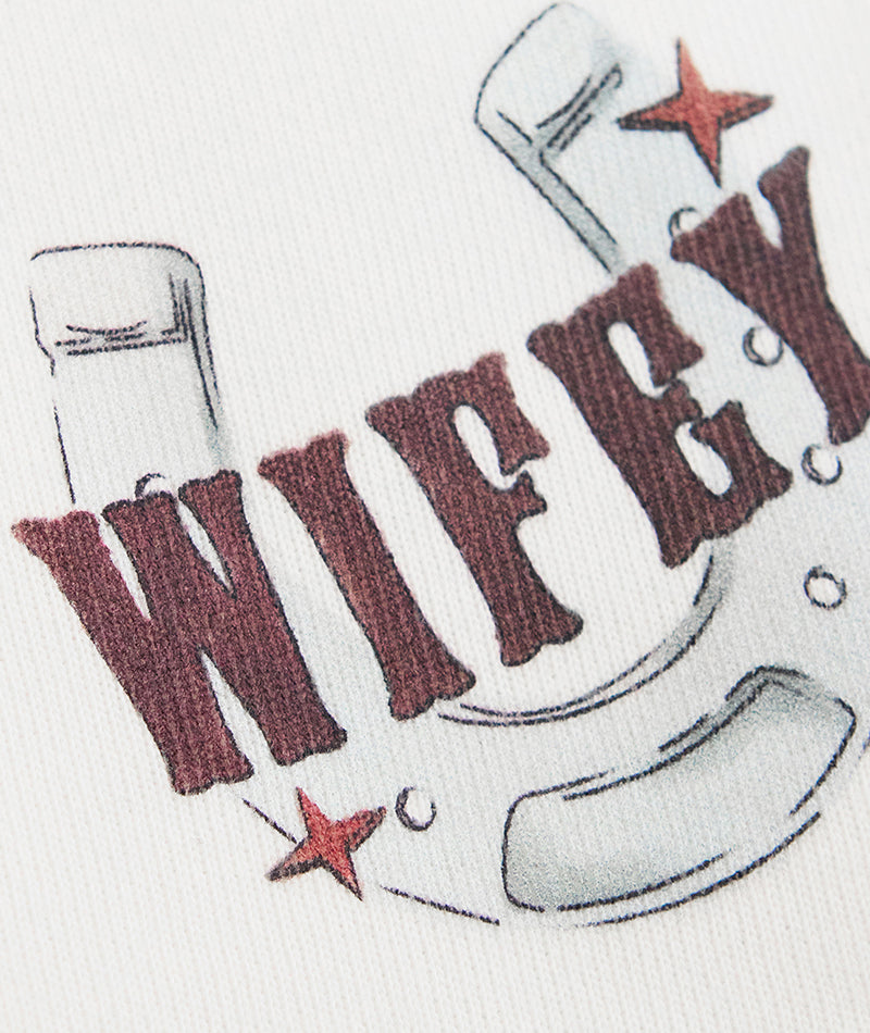 Last Rodeo Wifey Baby Tee - White