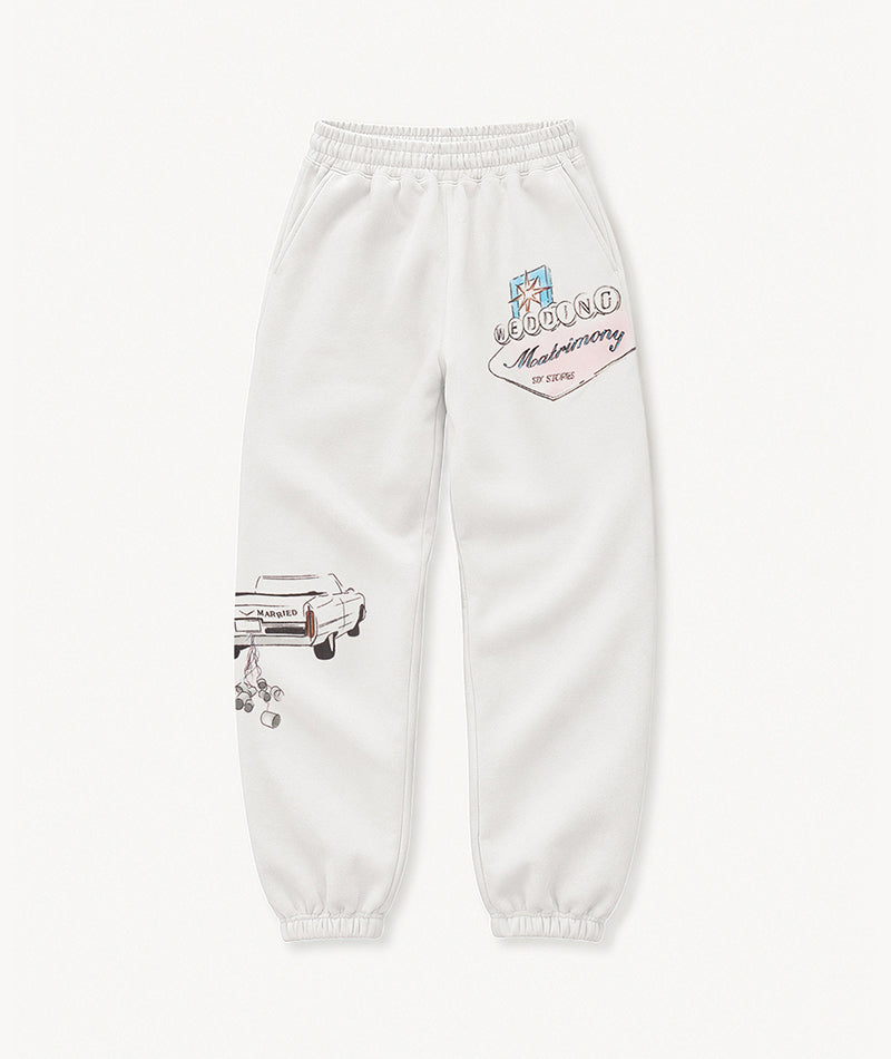 Las Vegas Destination Sweatpants - White