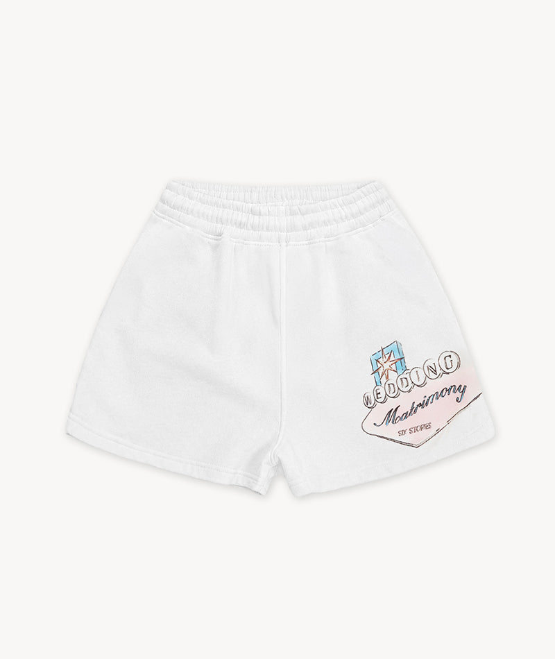Las Vegas Destination Shorts - White