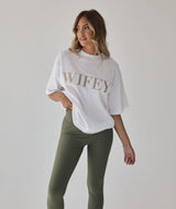 Wifey Statement Tee - White