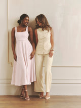 Button Through Tailored Waistcoat - Lemon