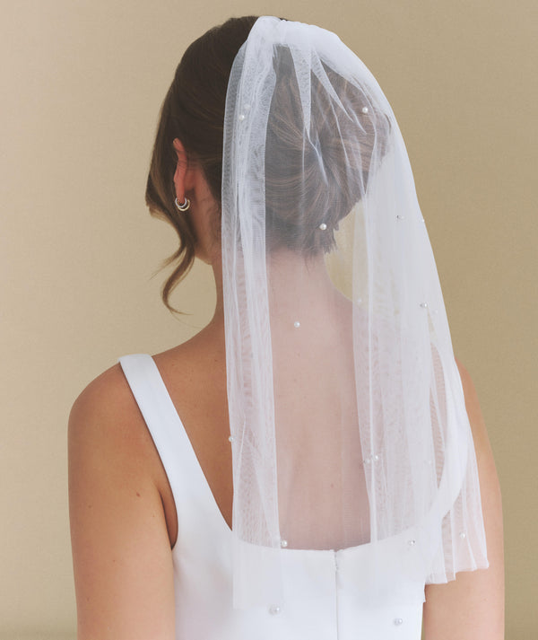 Pearl Tulle Veil