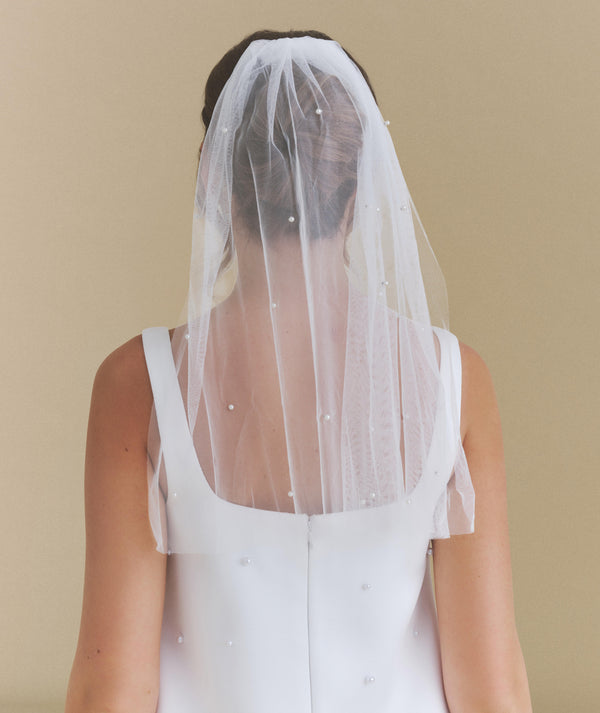 Pearl Tulle Veil