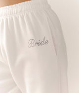 Bride Printed Cuffed Sweatpants - White