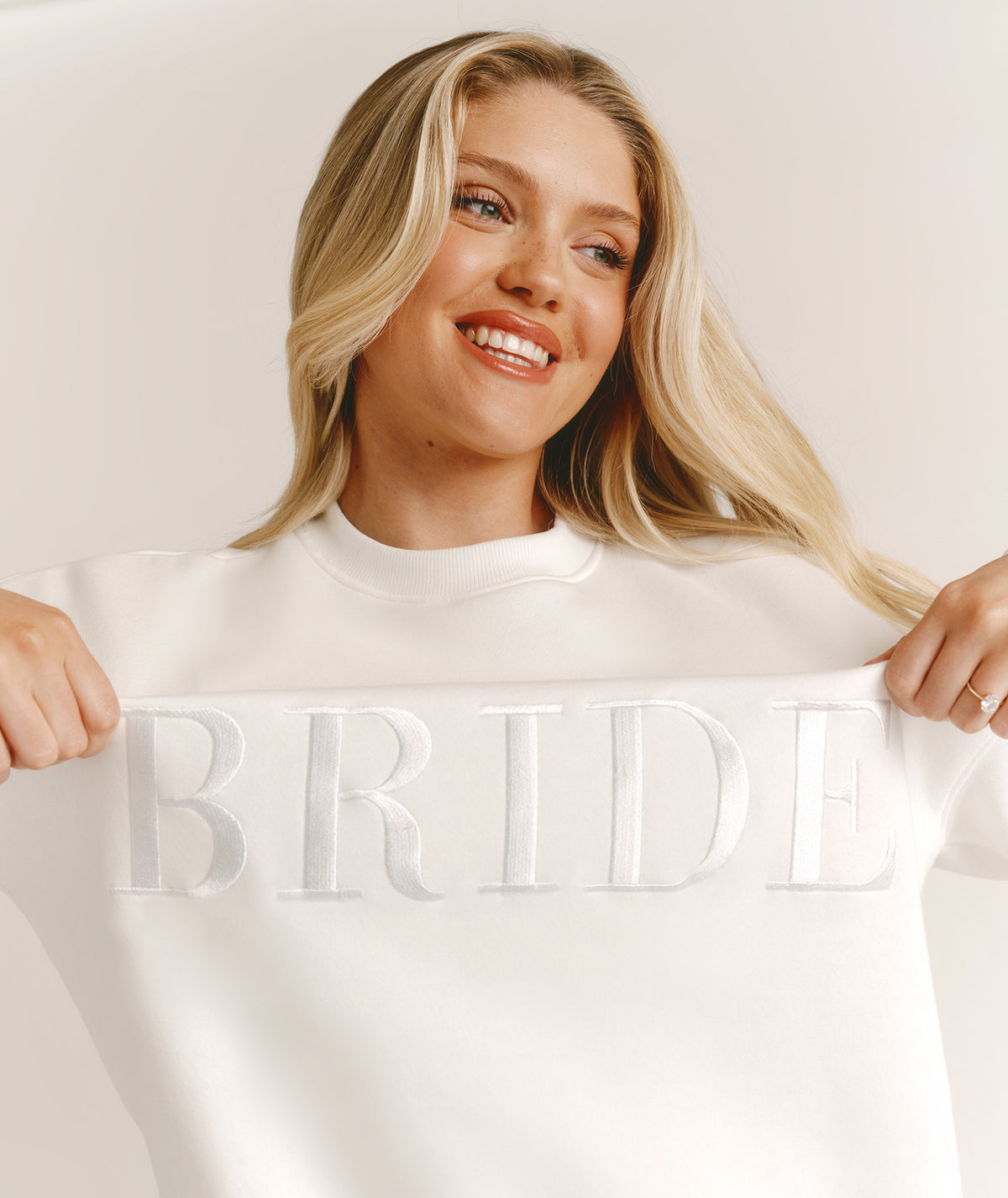 Bride Statement Sweatshirt - White