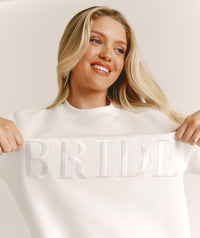 Bride Statement Sweatshirt - White