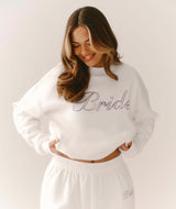 Bride Printed Graphic Sweatshirt - White