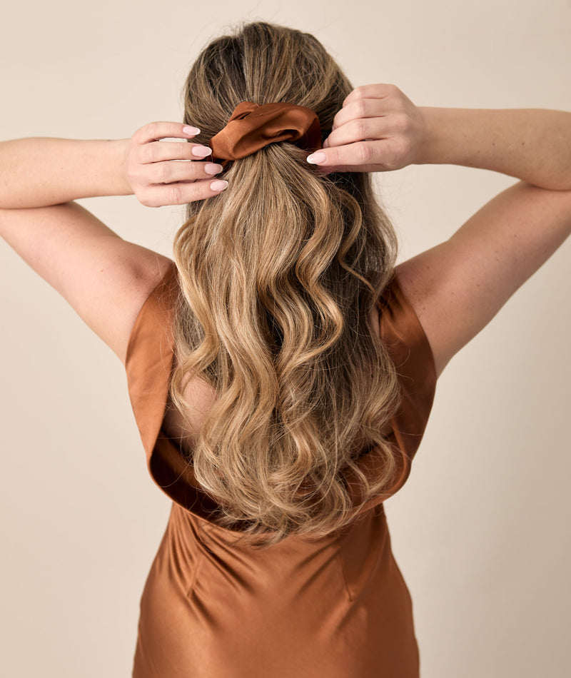 Satin Scrunchie - Rust