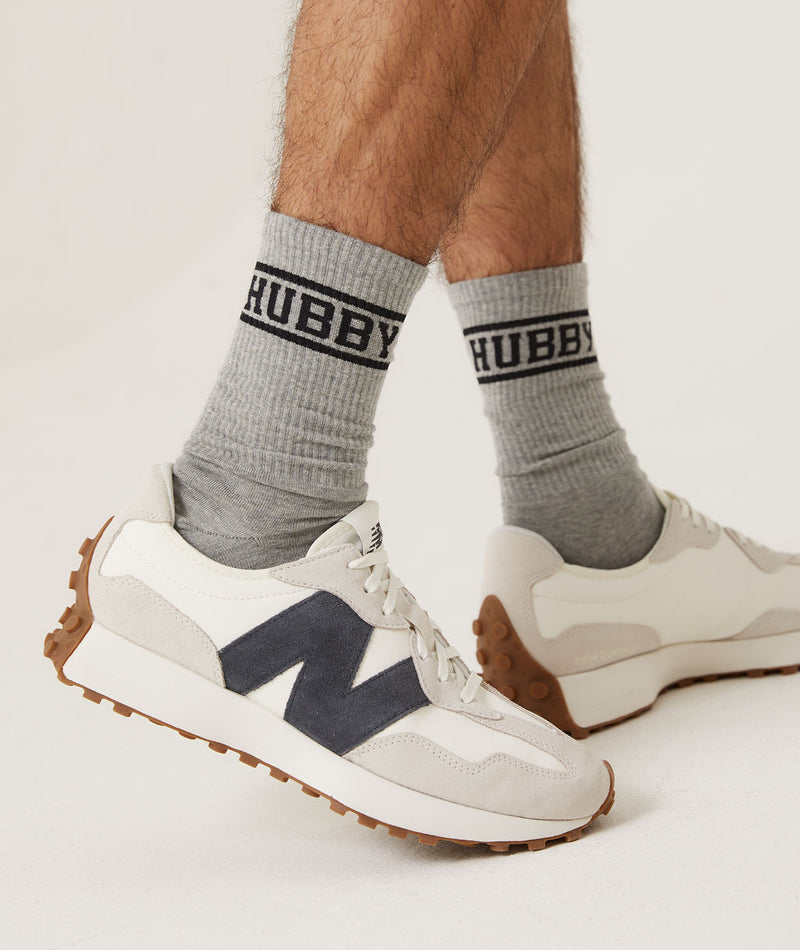 Hubby Socks - Grey Marl