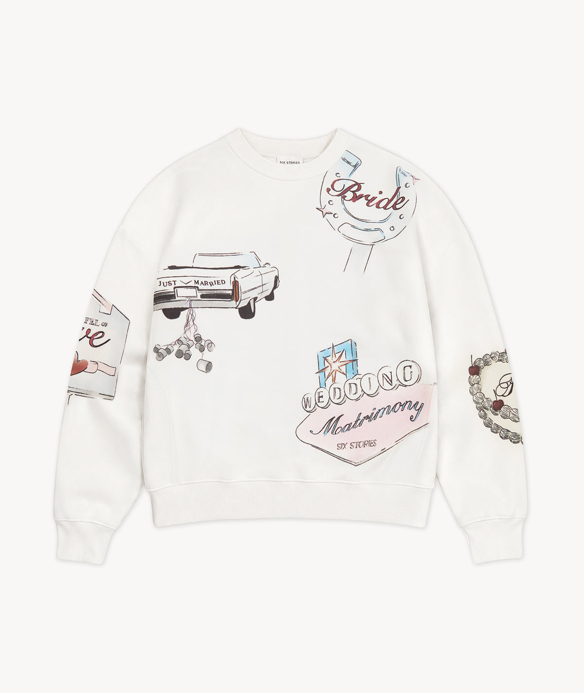 Las Vegas Destination Sweatshirt - White