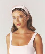 Seam Detail Satin Shift Dress - Baby Pink