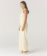 Tailored Wide Leg Trousers - Lemon