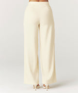 Tailored Wide Leg Trousers - Lemon