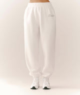 Bride Printed Cuffed Sweatpants - White