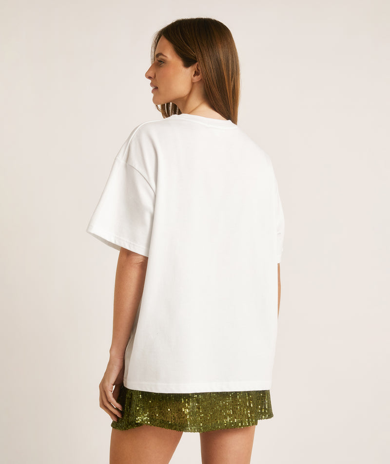 Bride Needs a Martini Beaded Tee - White