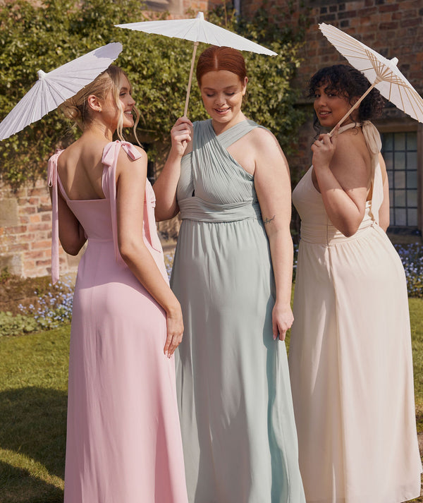 SMARTSIZE - BRIDESMAID DRESSES - CHIFFON CROSS NECK Six Stories SMARTSIZE - BRIDESMAID DRESSES - CHIFFON CROSS NECK Six Stories