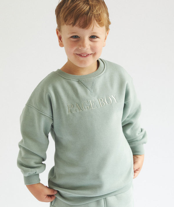 Page Boy Sweatshirt and Sweatpant Set - Junior - Sage