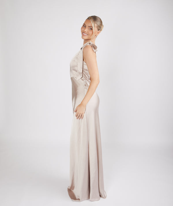 six stories one shoulder satin ruched bridesmaid dress reviews Six Stories Women's One Shoulder Satin Bridesmaid Dress