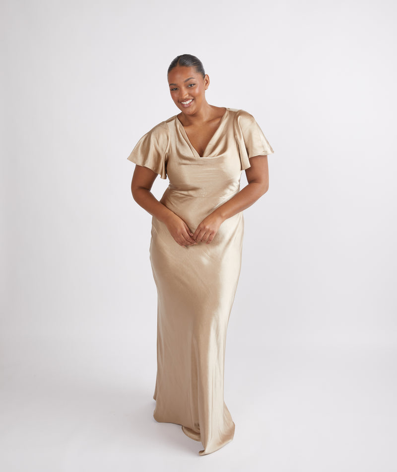 Satin Dress Short Sleeve Evening Dresses Uk Cowl Front Satin Short Sleeve Bridesmaid Dress Champagne Six Satin Dress Short Sleeve Evening Dresses Uk Cowl Front Satin Short Sleeve Bridesmaid Dress Champagne Six