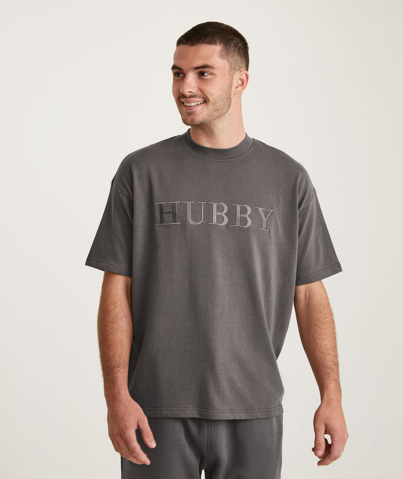 Hubby Tee - Charcoal