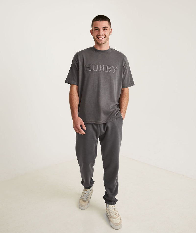 Hubby Tee - Charcoal
