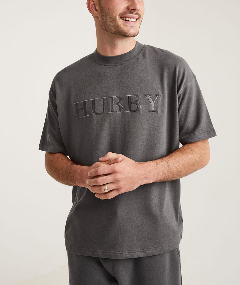 Hubby Tee - Charcoal