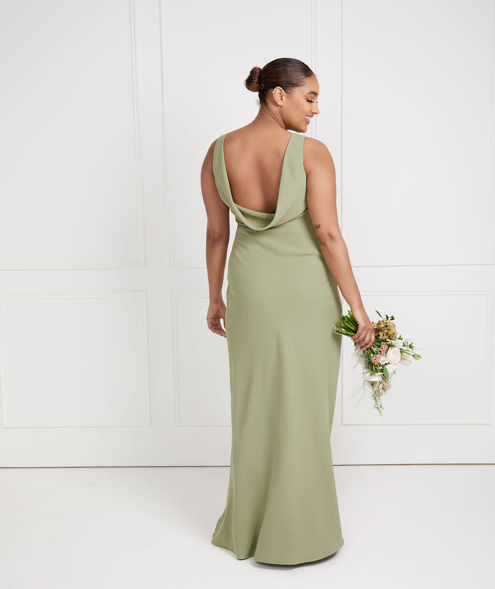 Mermaid Grey Bridesmaid Dresses Ireland A-Line Maxi Luxe Satin Tea Length Bridesmaid Dresses COCOMELODY CB0853, Mermaid Grey Bridesmaid Dresses Ireland A-Line Maxi Luxe Satin Tea Length Bridesmaid Dresses COCOMELODY CB0853,