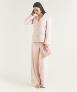Tailored Wide Leg Trouser - Pink