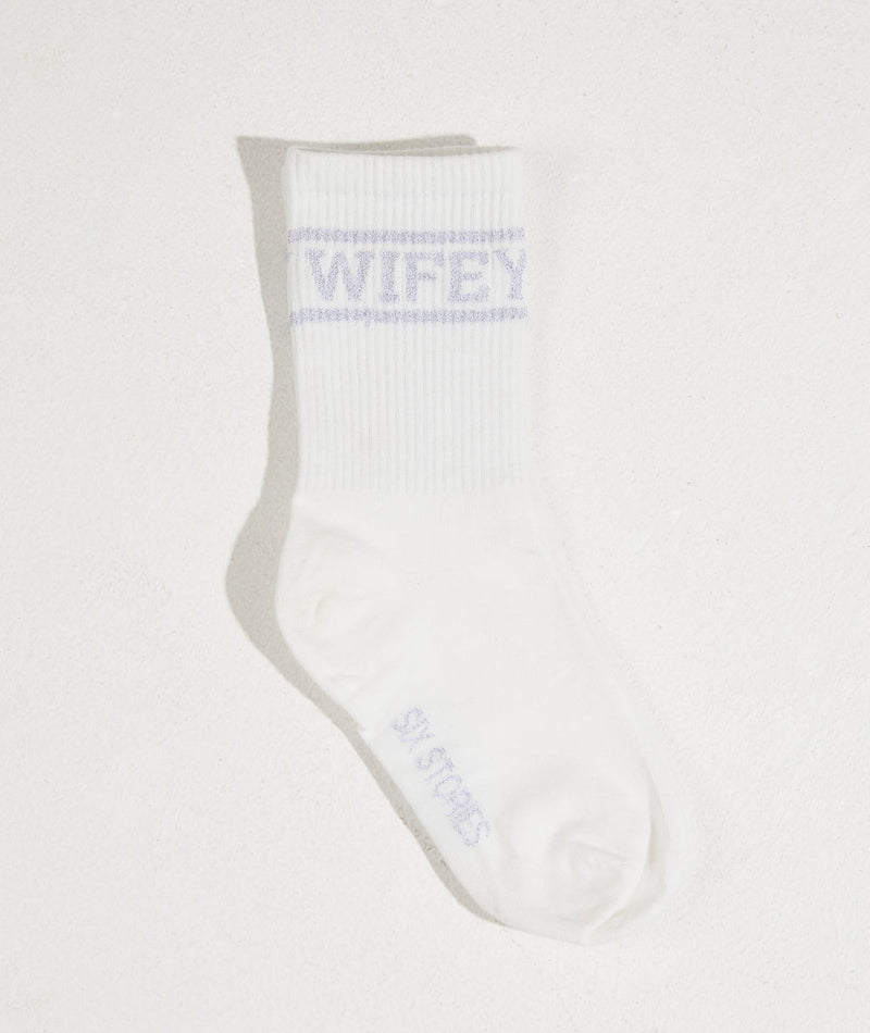 Wifey Socks - Silver