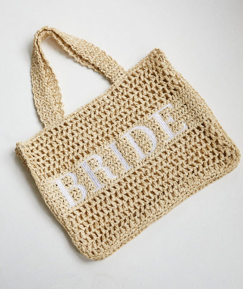 Bride straw bag sales