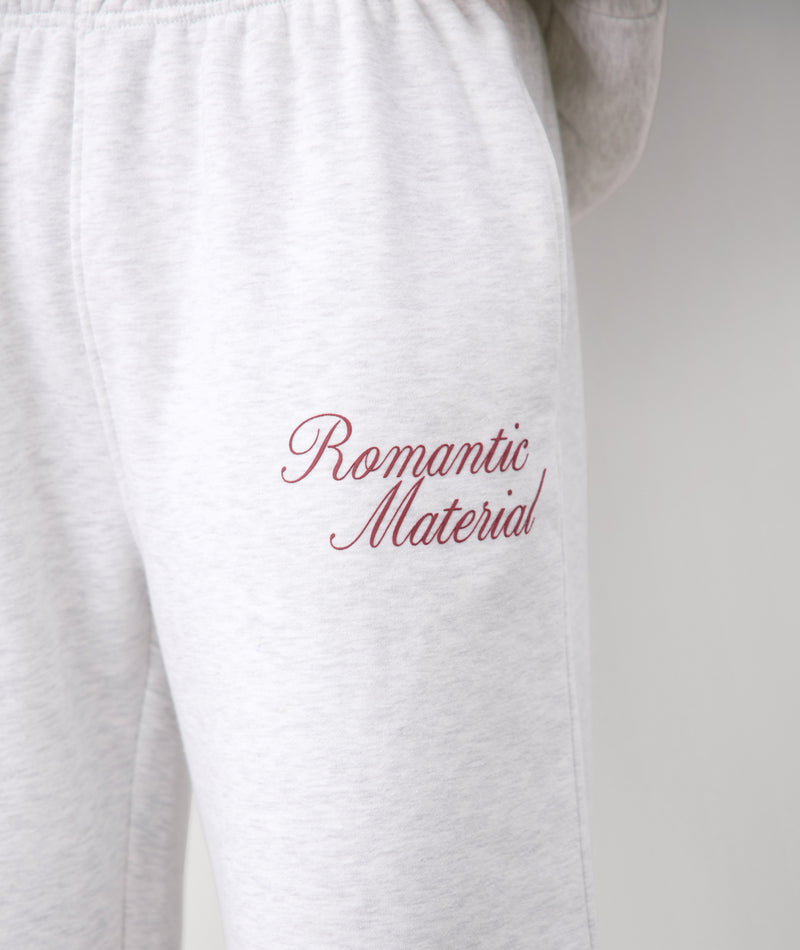 Romantic Material Wide Leg Jogger - Grey Marl