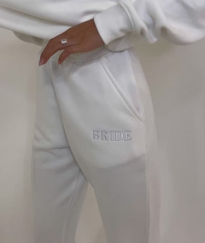 Bride Statement Sweatpants - White