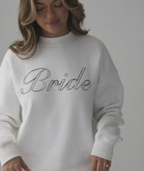 Bride Graphic Cuffed Sweatpants - White