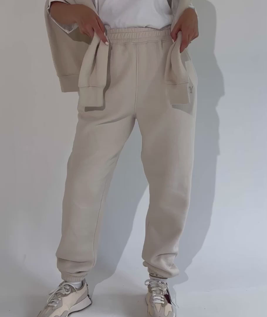 Wifey Statement Sweatpants - Champagne – Six Stories