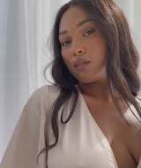 Wrap Tie Satin Bridesmaid Dress - Oyster