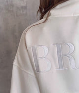 Bride Statement Quarter Zip Sweatshirt - White