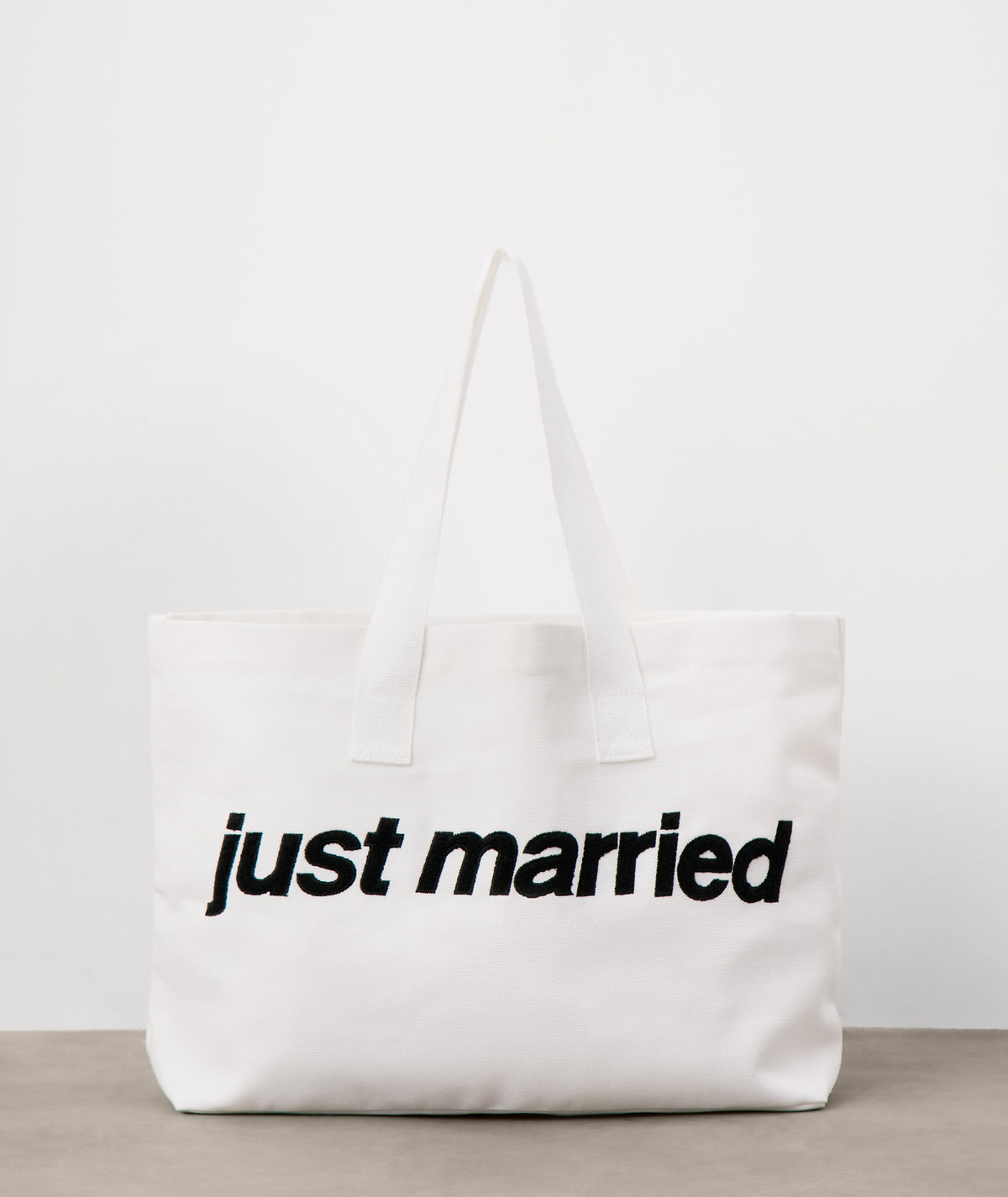Just Married Tote Bag - Off White