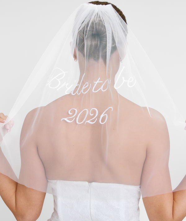 Bride to Be 2026 Tulle Veil