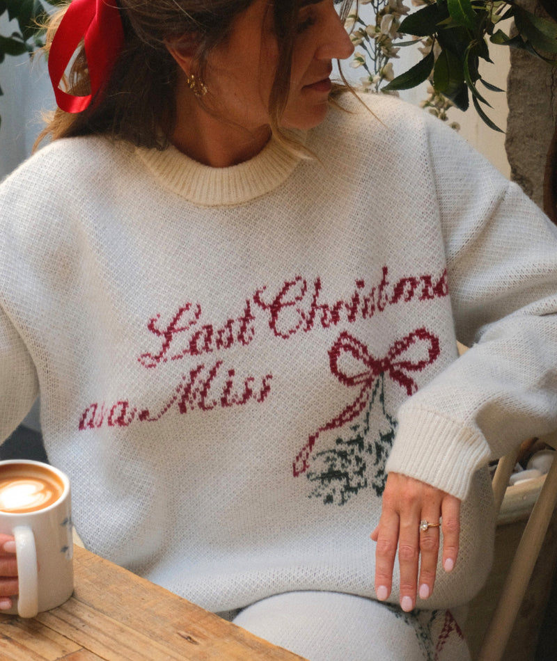Vintage Last Christmas As A Miss Knit Jumper