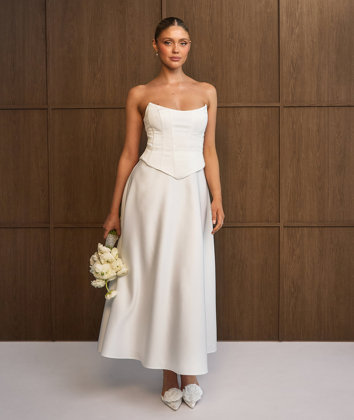 White Bridal Dresses | White Mini, Midi & Maxi Satin Styles | Six Stories White Bridal Dresses | White Mini, Midi & Maxi Satin Styles | Six Stories