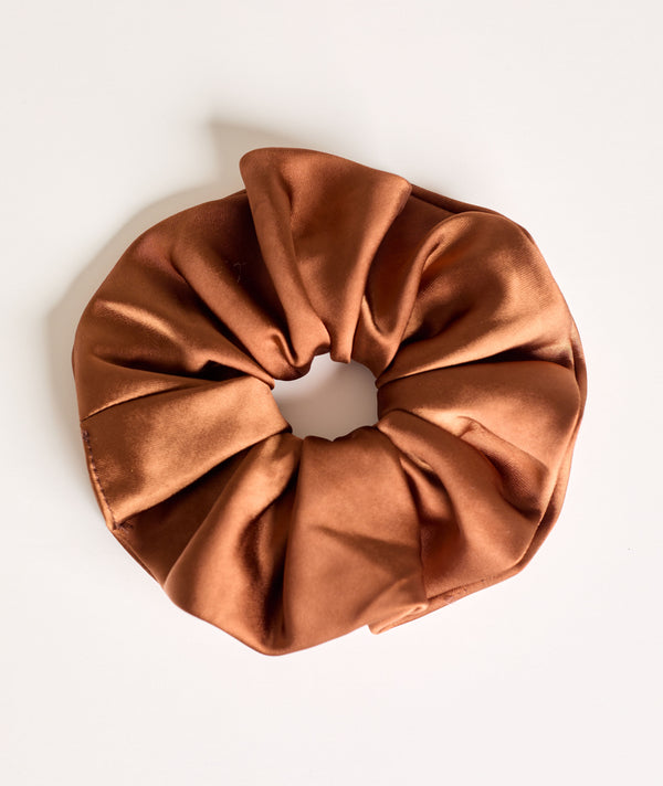 Satin Scrunchie - Rust