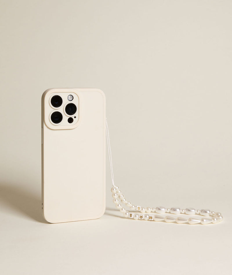 Personalised Mrs Pearl Phone Charm